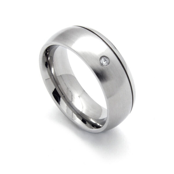 Anillo acero Eva
